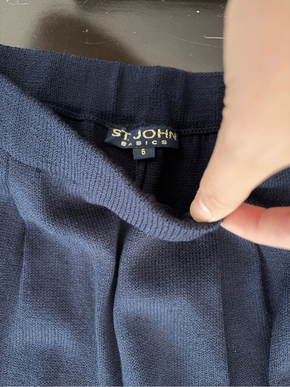 St John Navy Knit Pants sz 6